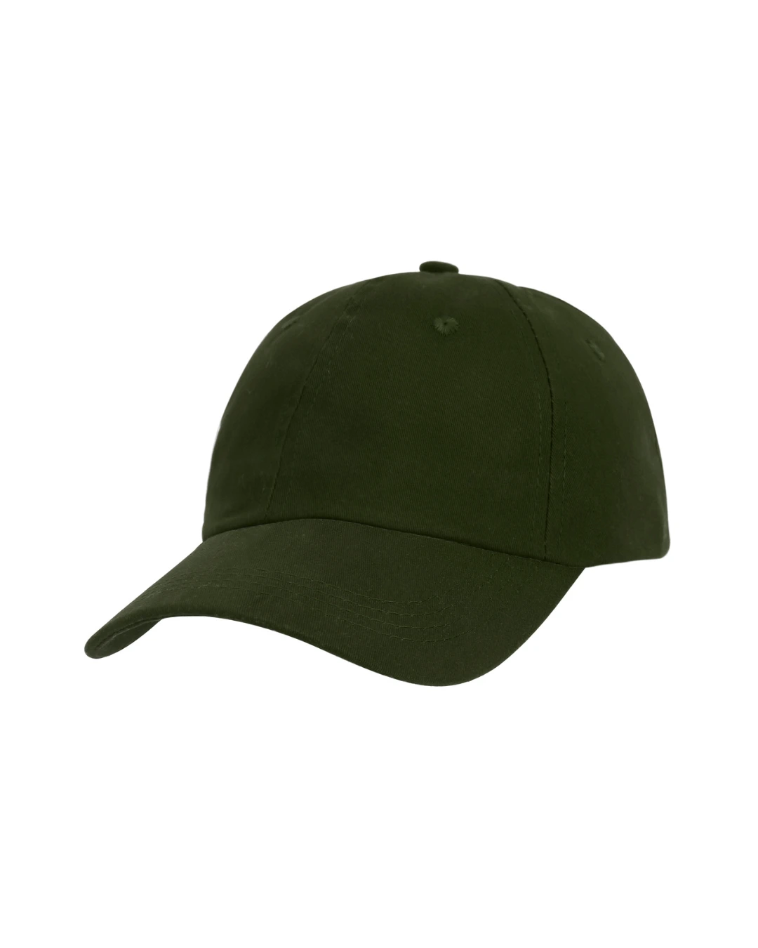 Custom embroidered hats in Forest Green