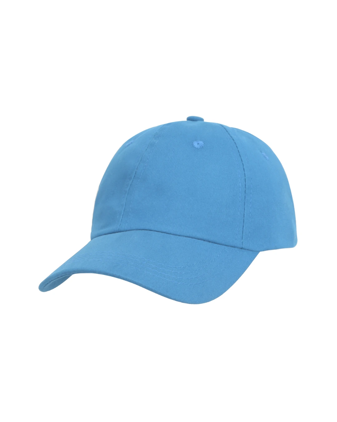 Custom unstructured cotton twill cap in FV Light Blue by Brandevois