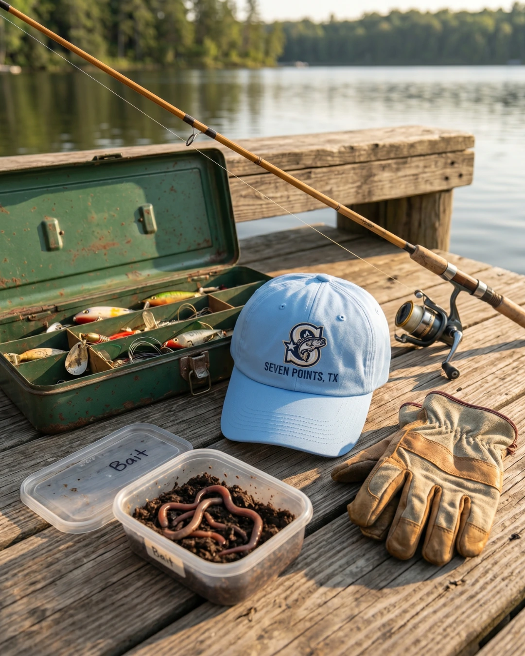 Custom embroidered hats worn at an event showing the pre-curved visor and strap