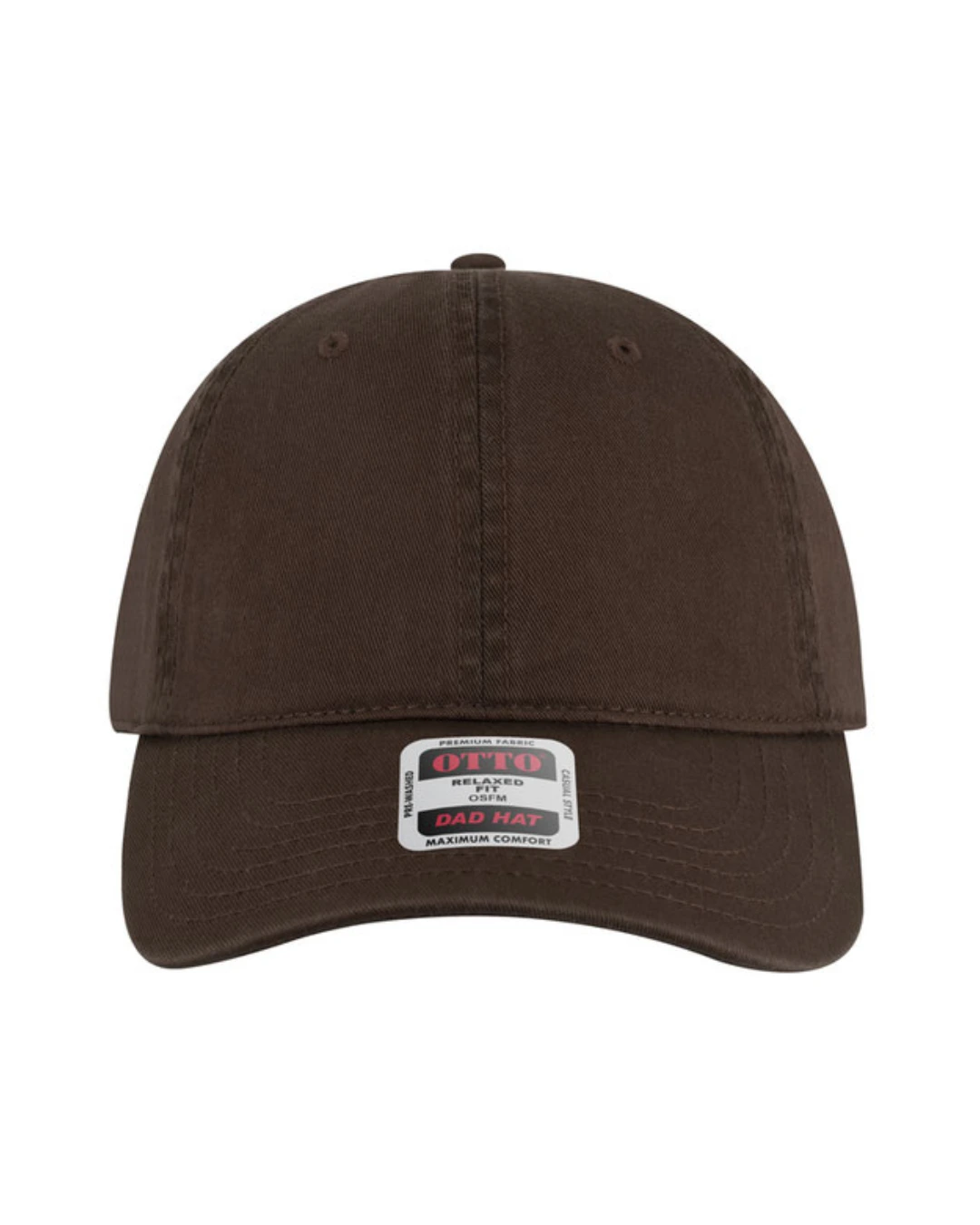 Custom baseball caps in Dark Brown