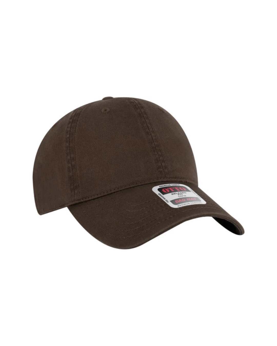 Custom OTTO baseball cap in 18 722 039 SV dark brown by Brandevois