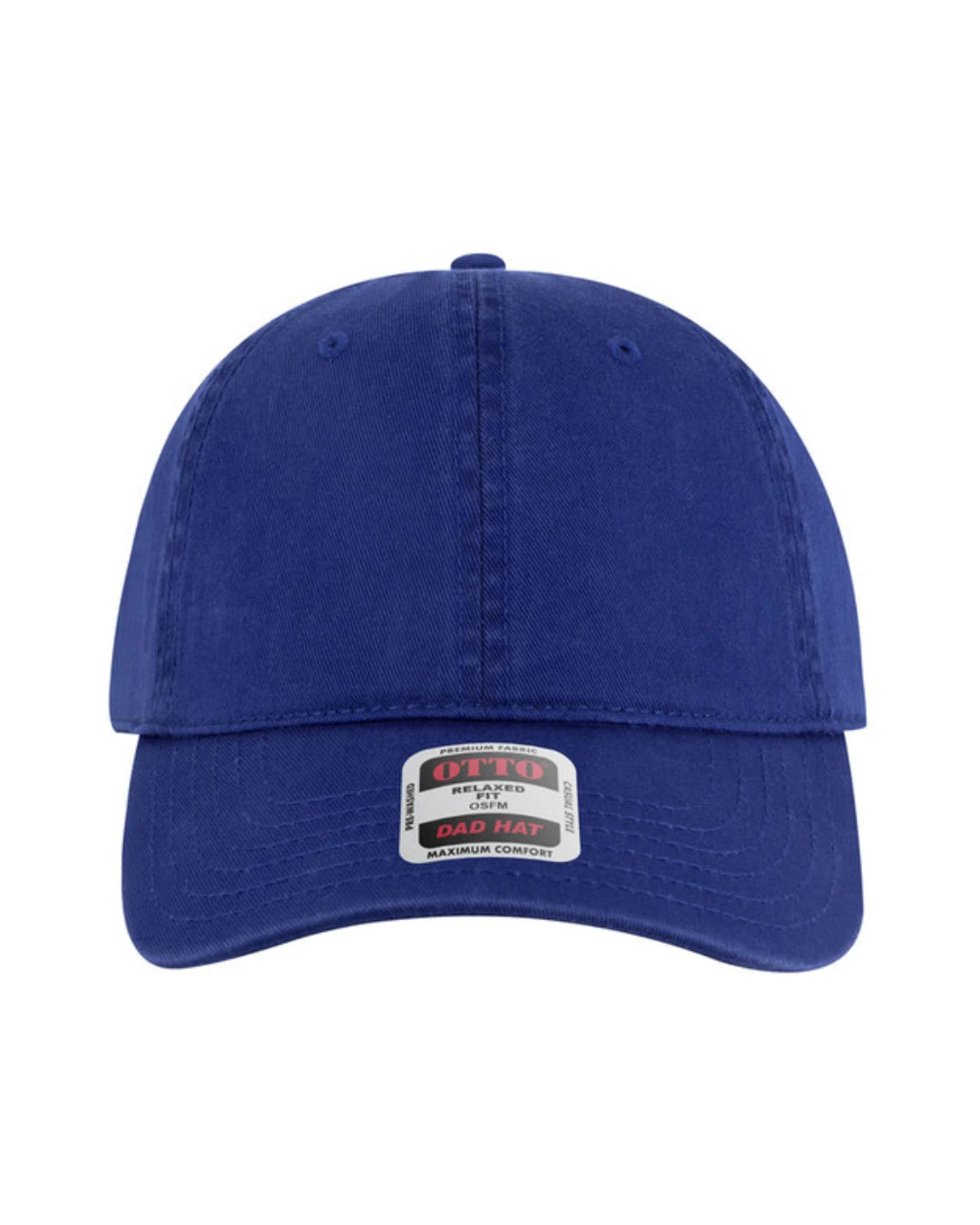 Custom baseball caps in Royal Blue