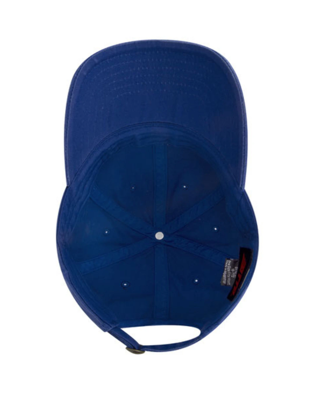 Custom baseball caps in Royal Blue, inside