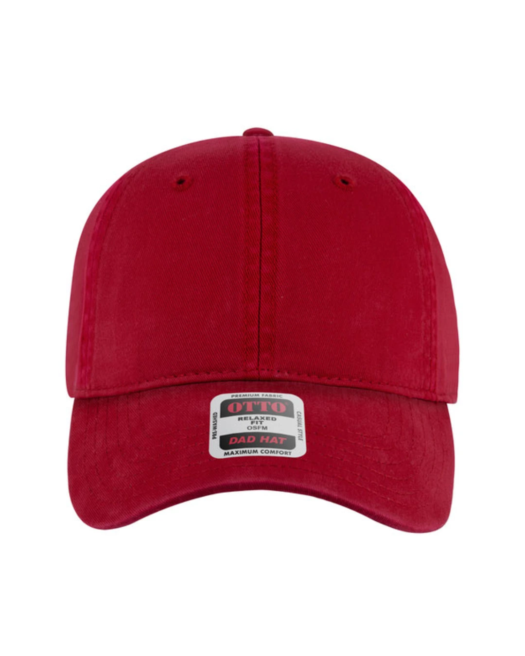 Custom baseball caps in Red