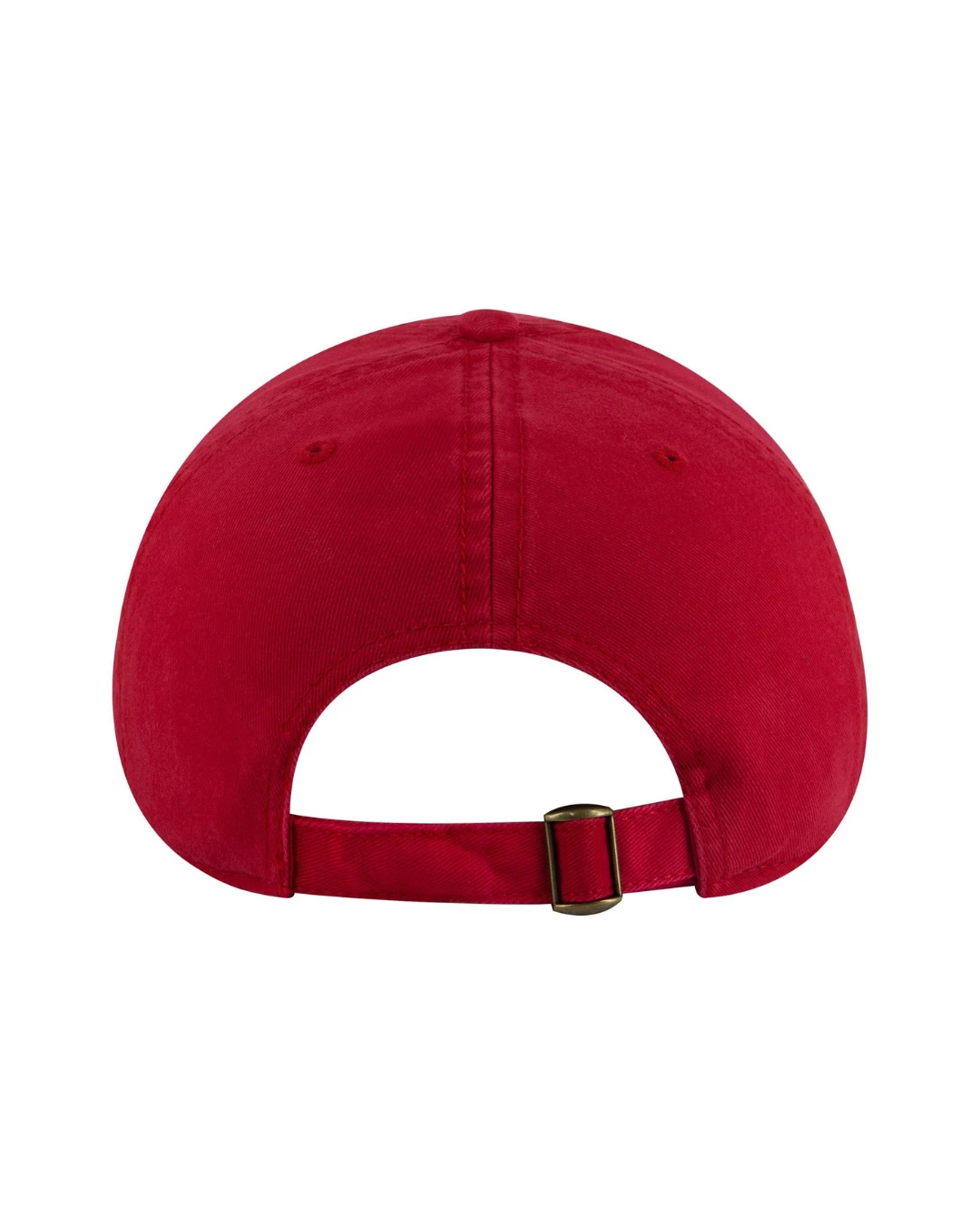 Custom baseball caps in Red, back