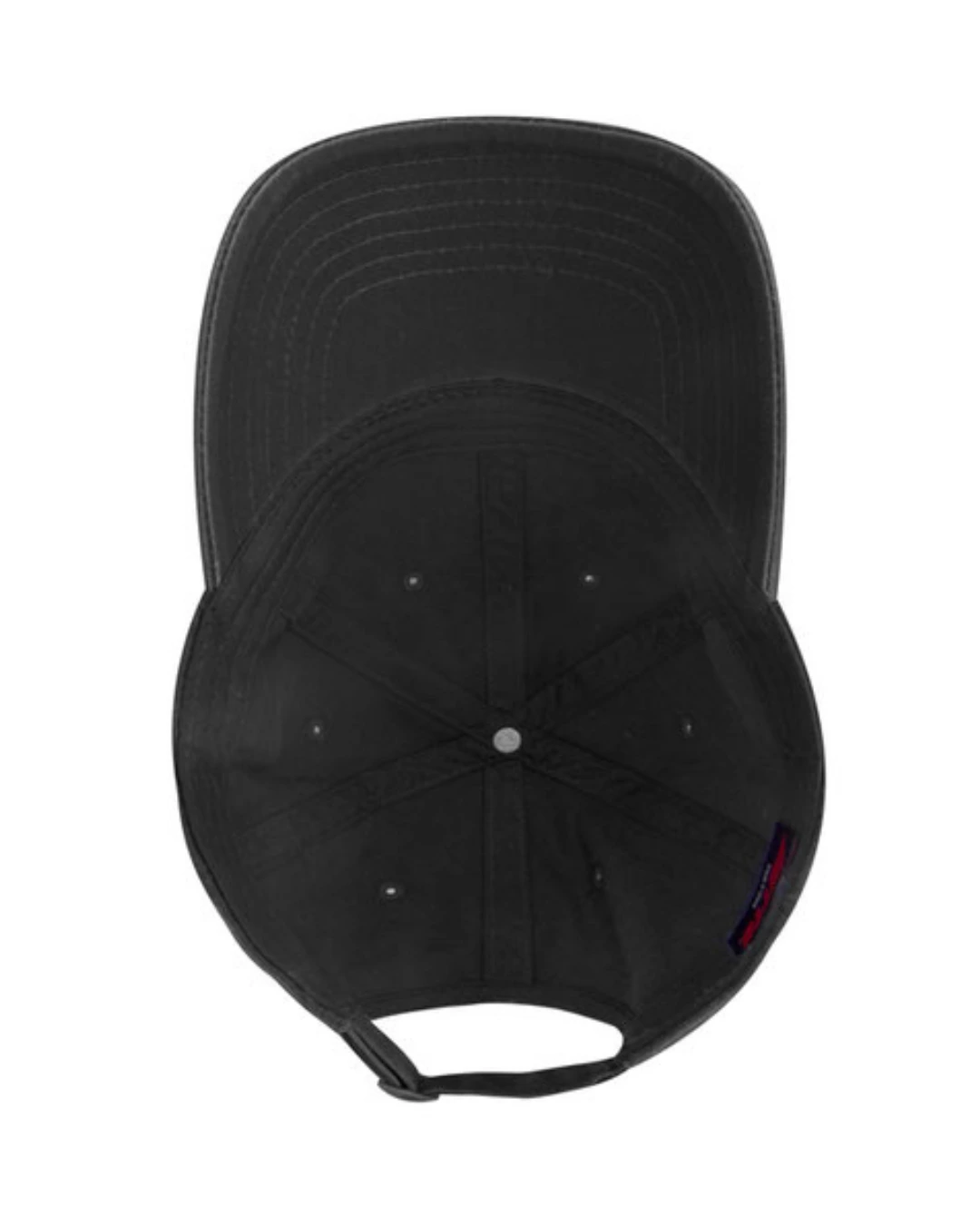 Custom baseball caps in Black, inside