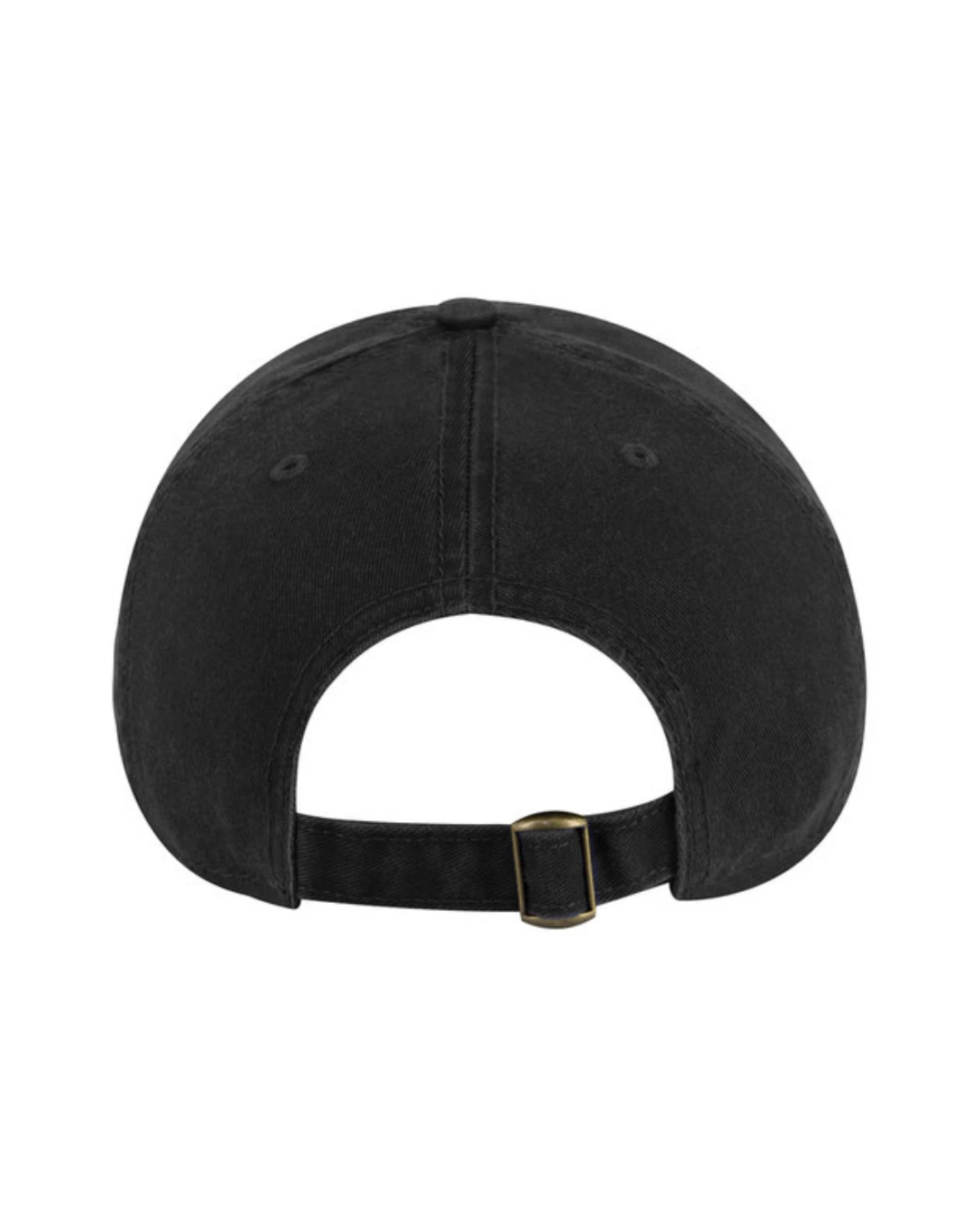 Custom baseball caps in Black, back