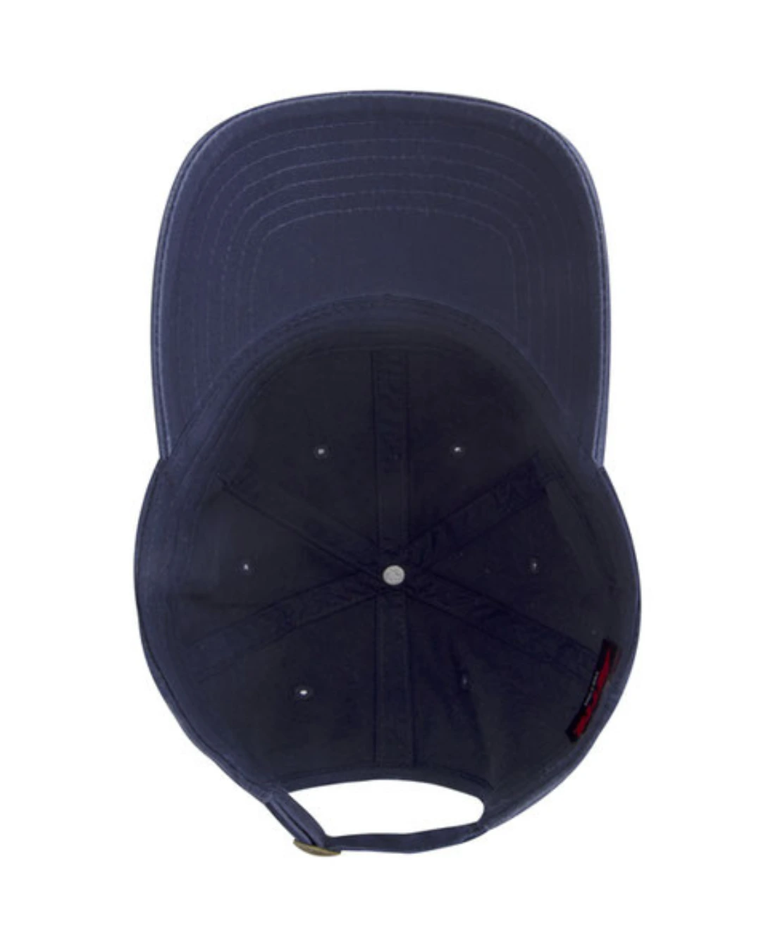 Custom baseball caps in Navy Blue, inside