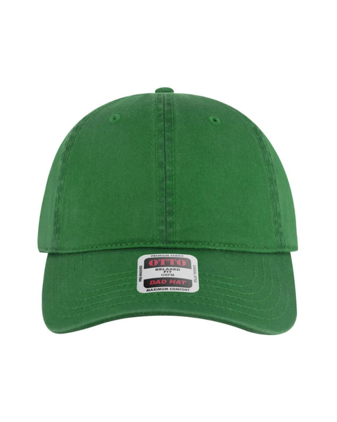 Custom baseball caps in Kelly Green