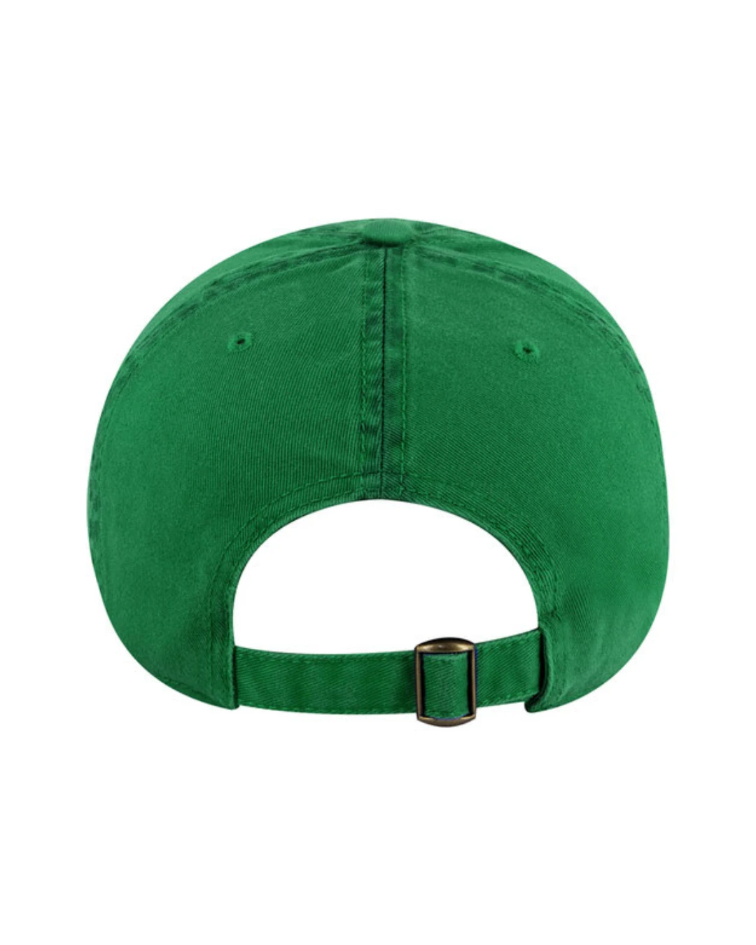 Custom baseball caps in Kelly Green, back