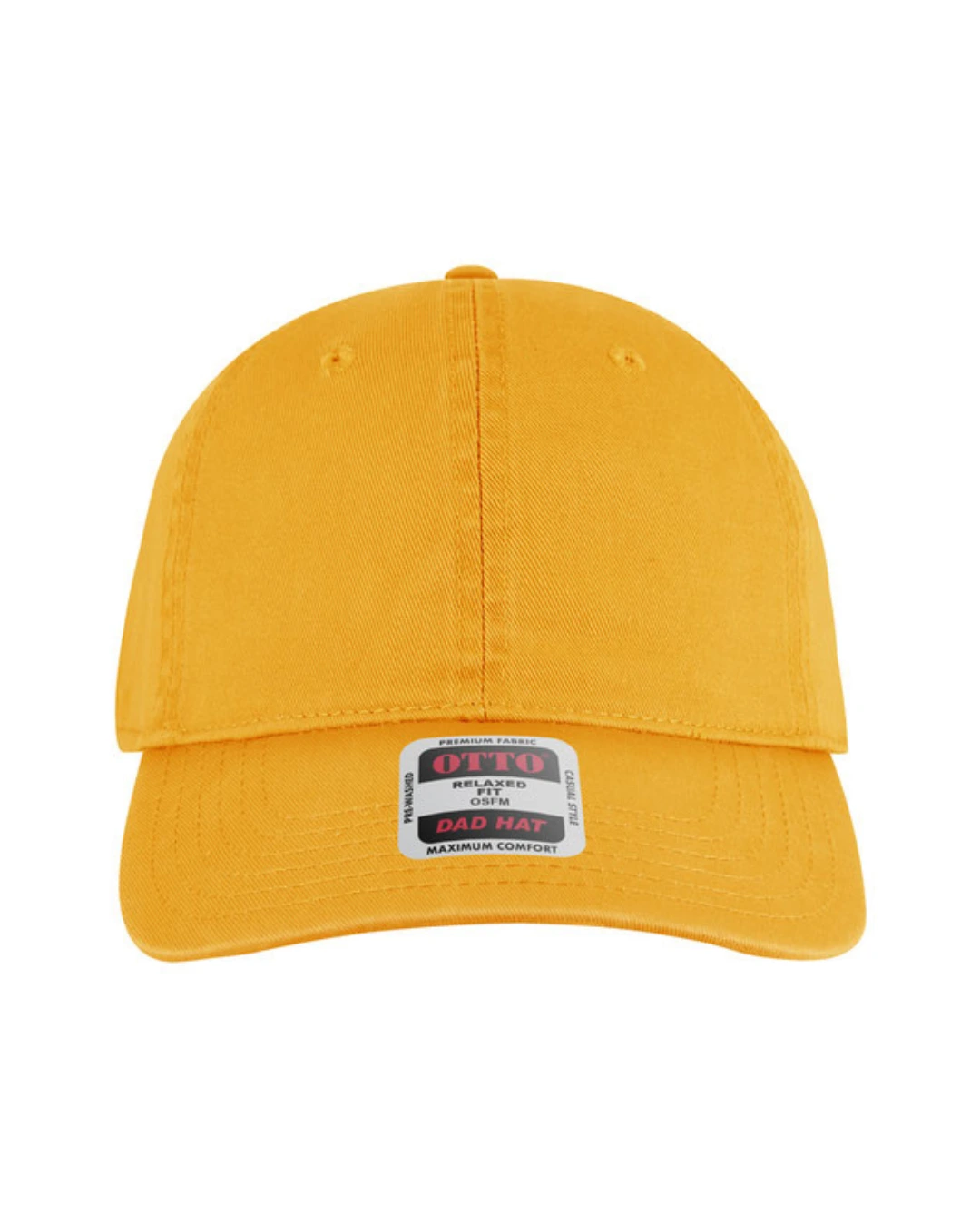 Custom baseball caps in Gold