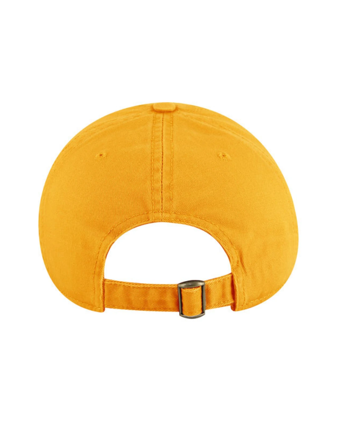 Custom baseball caps in Gold, back