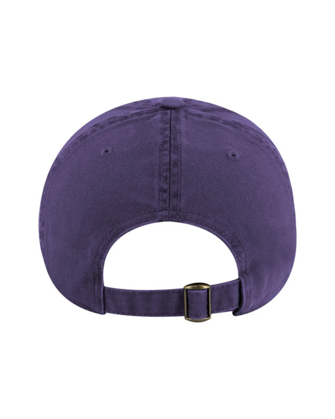 Custom baseball caps in Purple, back