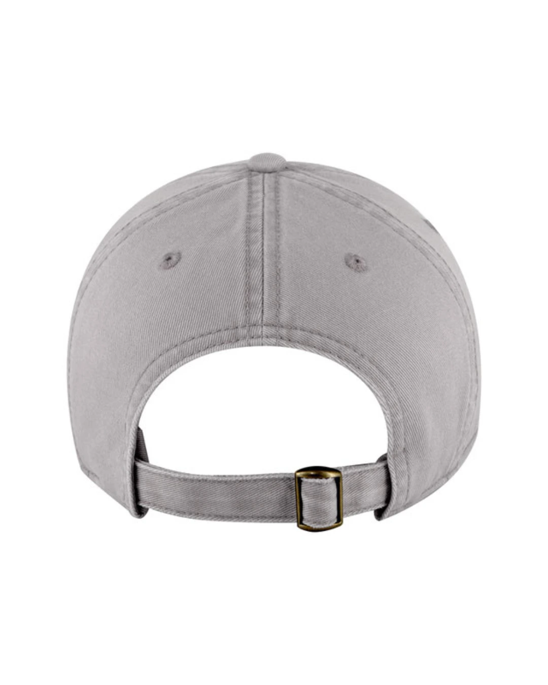 Custom baseball caps in Light Gray, back