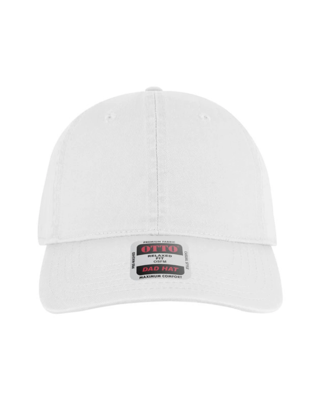 Custom baseball caps in White