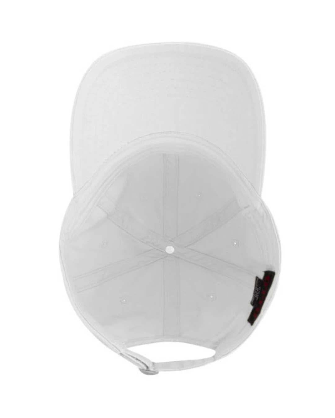 Custom baseball caps in White, inside