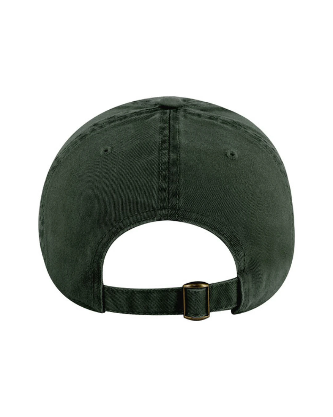Custom baseball caps in Dark Green, back