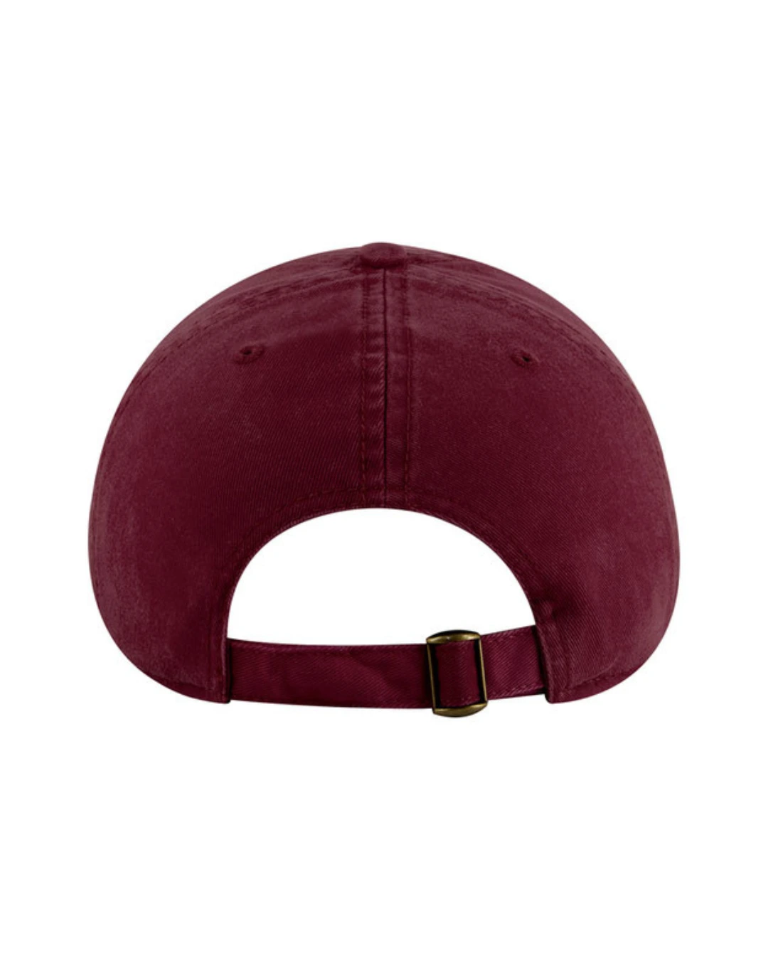 Custom baseball caps in Burgundy Maroon, back