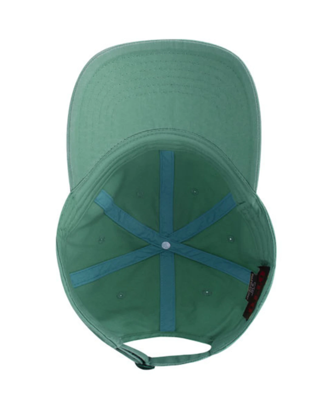 Custom baseball caps in Turquoise, inside