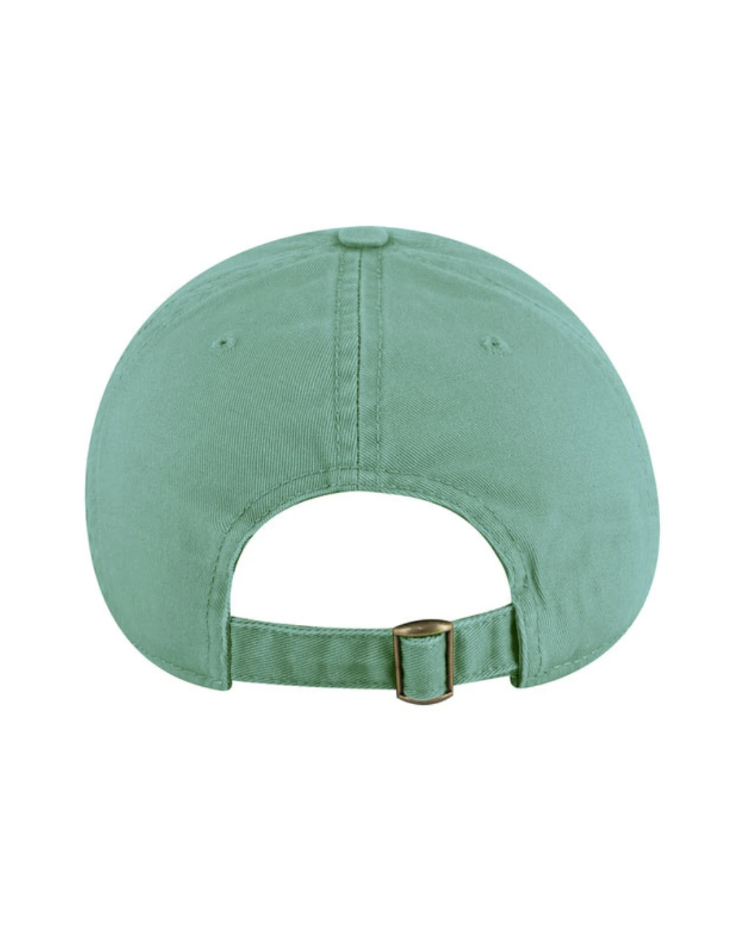 Custom baseball caps in Turquoise, back