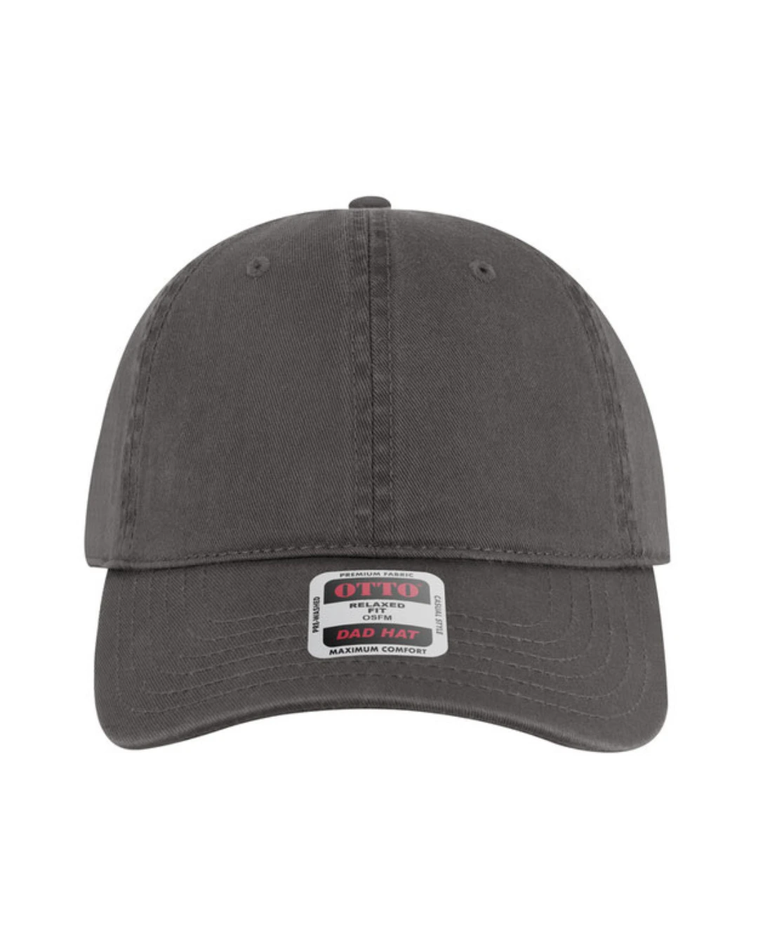 Custom baseball caps in Charcoal Gray