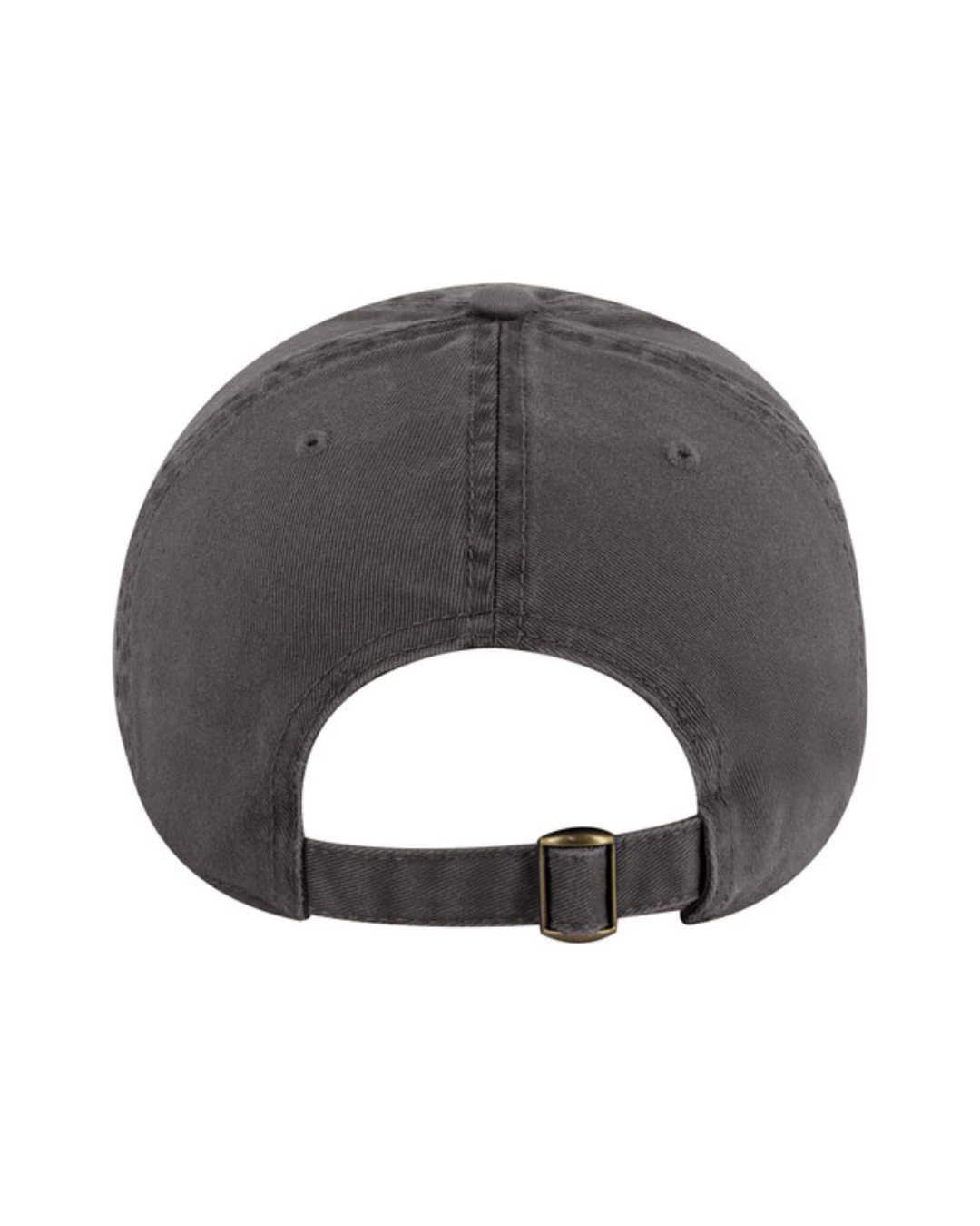 Custom baseball caps in Charcoal Gray, back