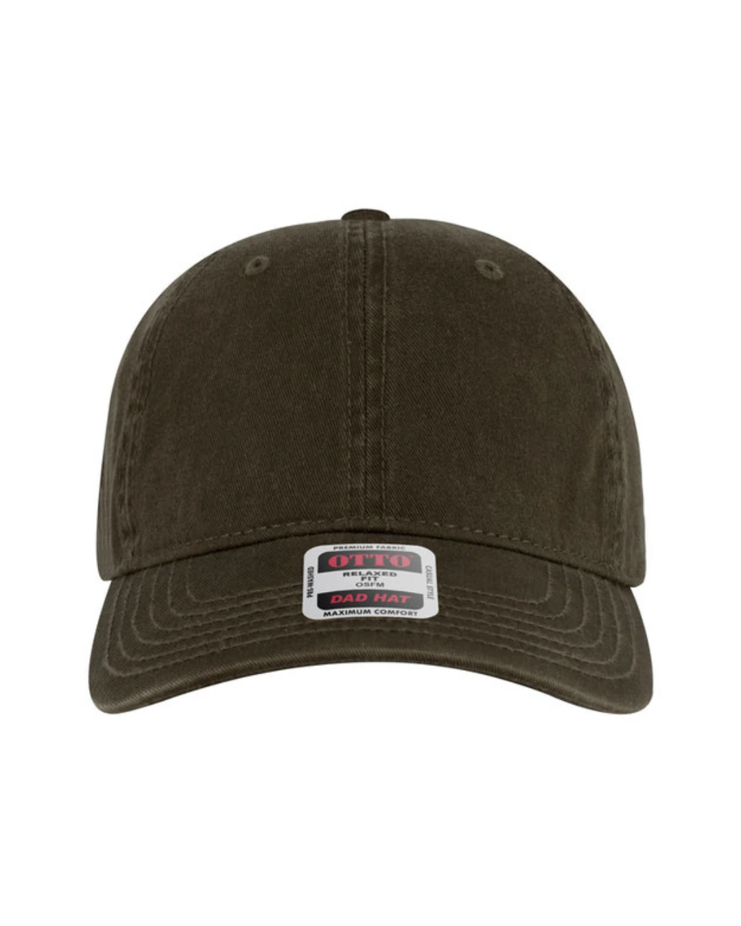 Custom baseball caps in Dark Olive Green