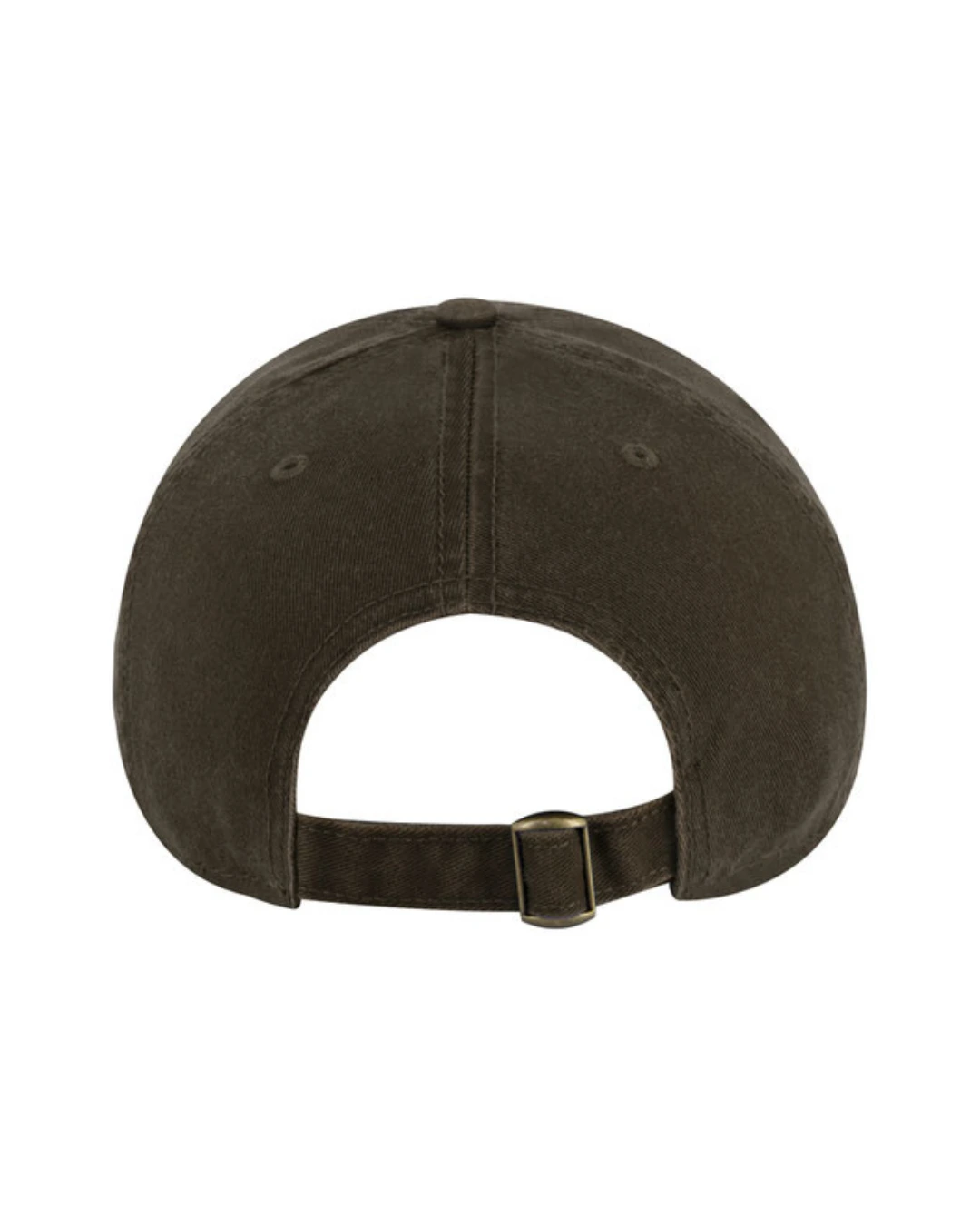 Custom baseball caps in Dark Olive Green, back