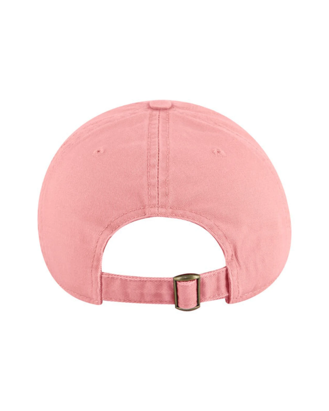 Custom baseball caps in Soft Pink, back