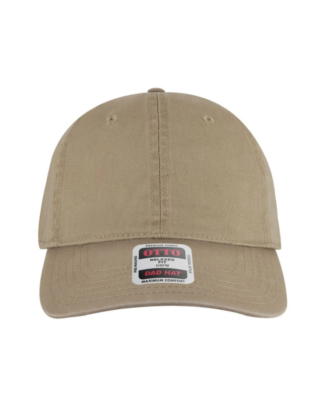 Custom baseball caps in Dark Khaki