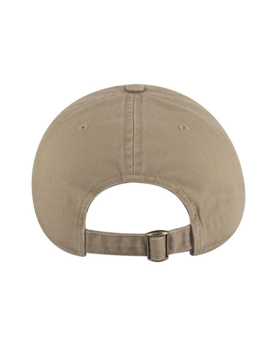 Custom baseball caps in Dark Khaki, back