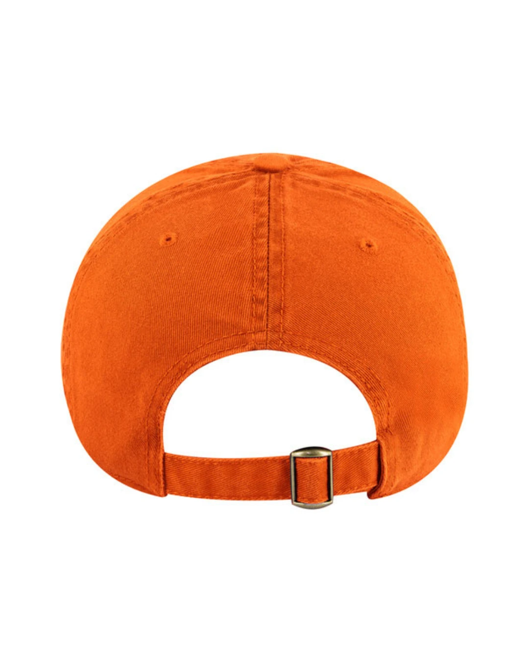 Custom baseball caps in Tropical Orange, back