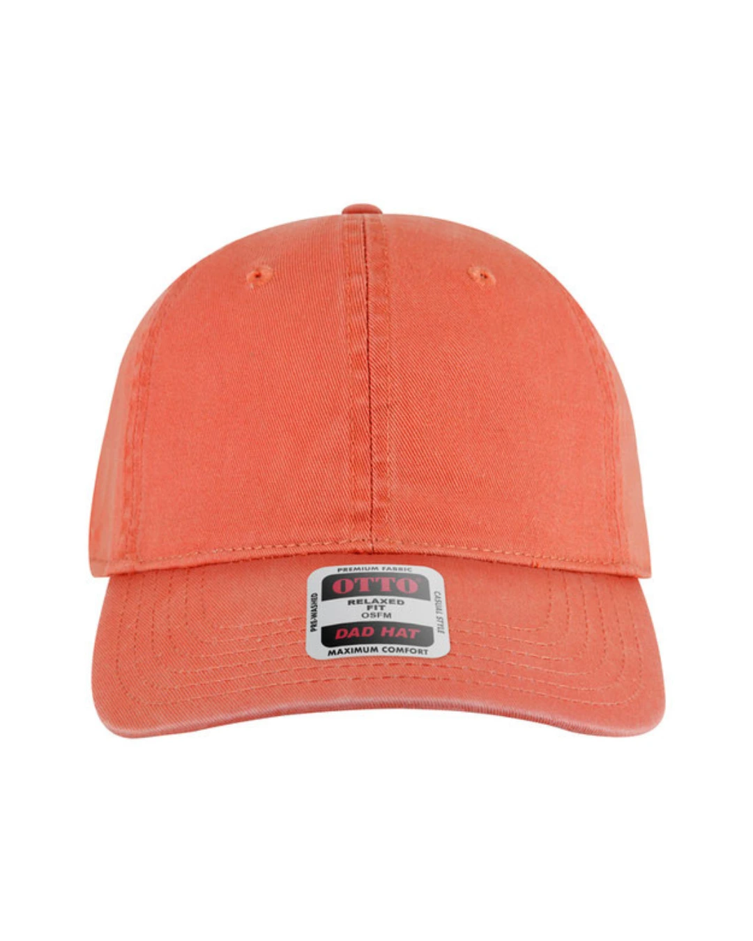 Custom baseball caps in Coral