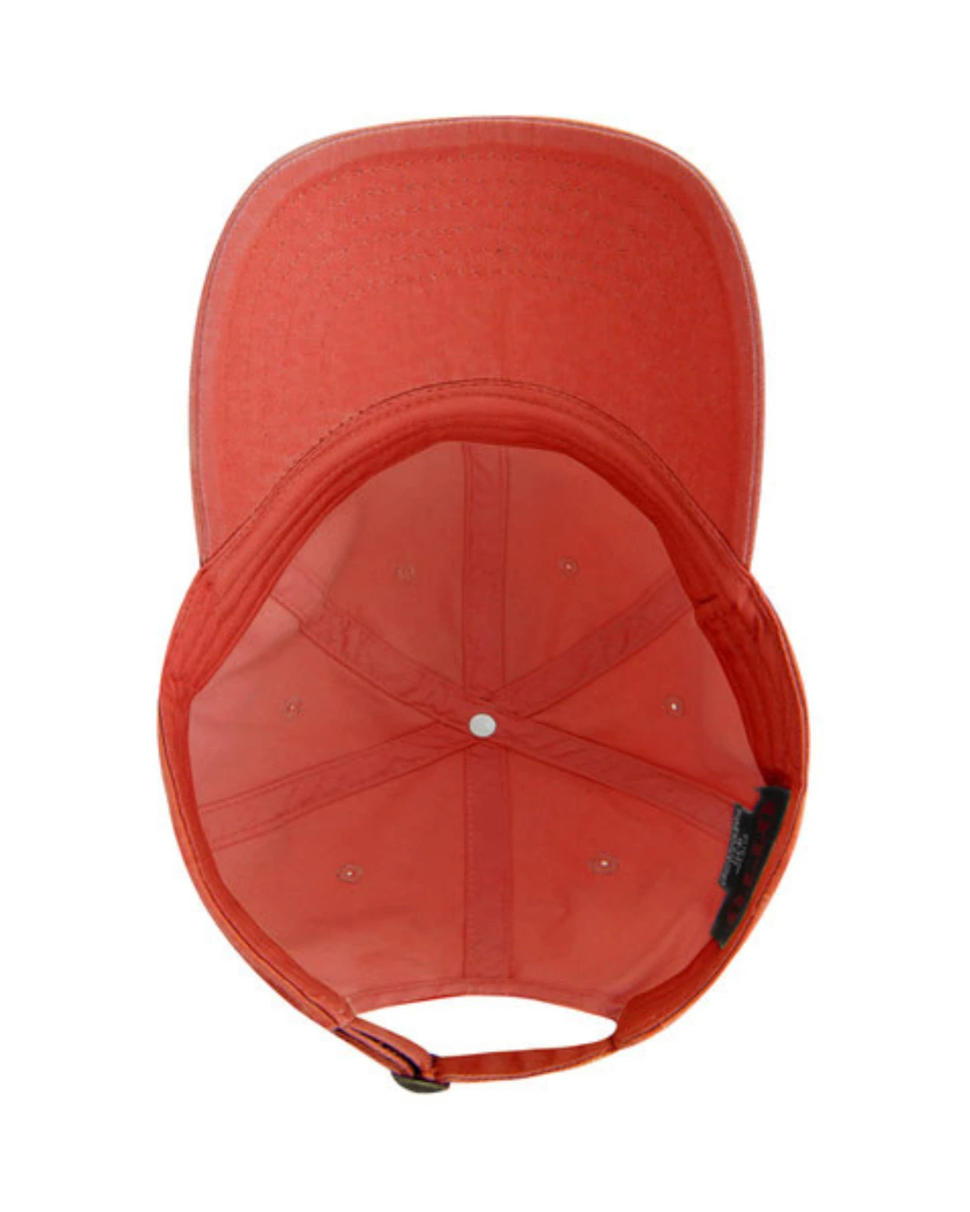 Custom baseball caps in Coral, inside