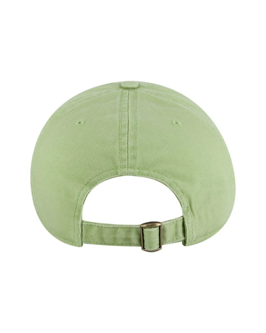 Custom baseball caps in Mint Green, back