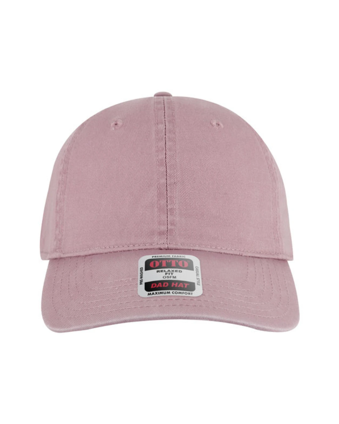 Custom baseball caps in Dusty Rose
