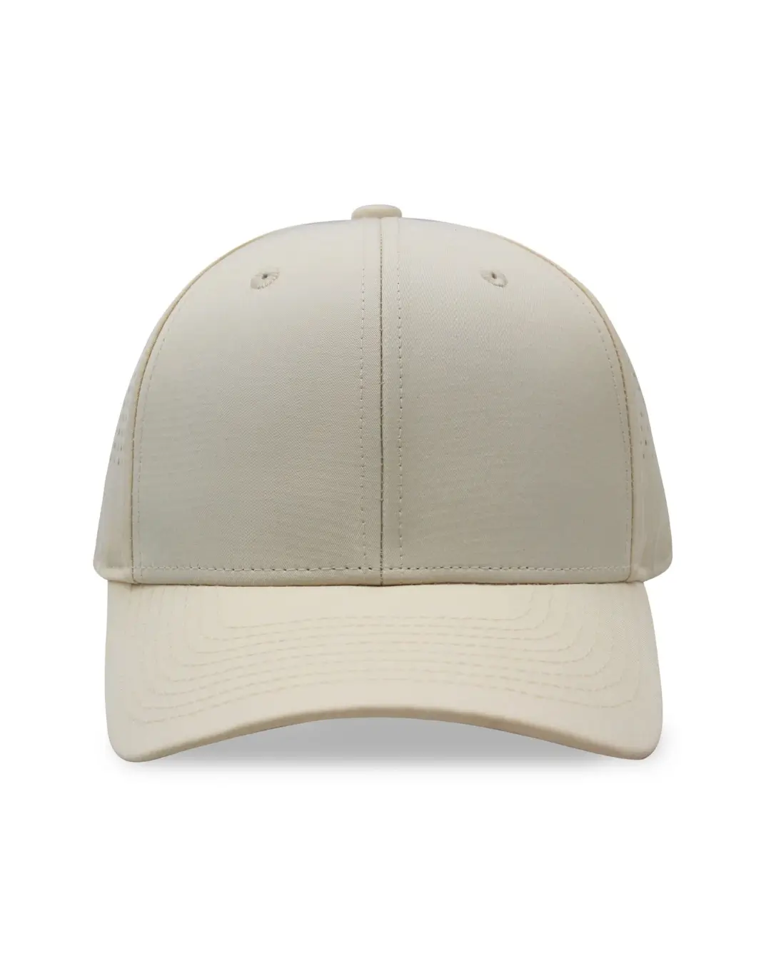 Custom golf hats in Beige Front