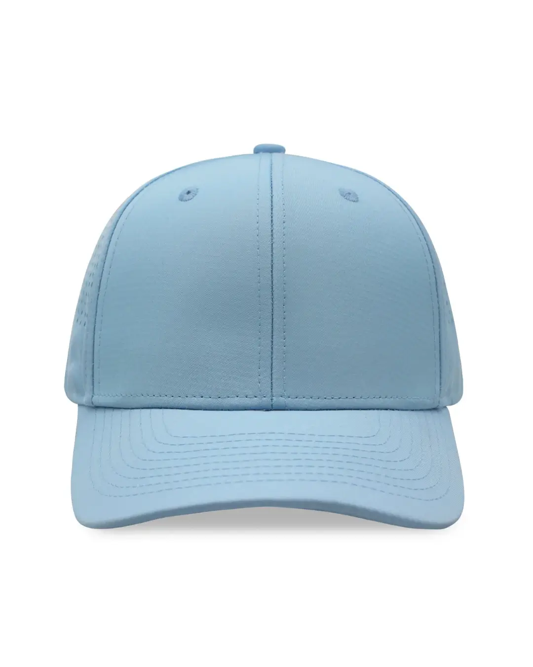 Custom golf hats in Columbia Blue Front