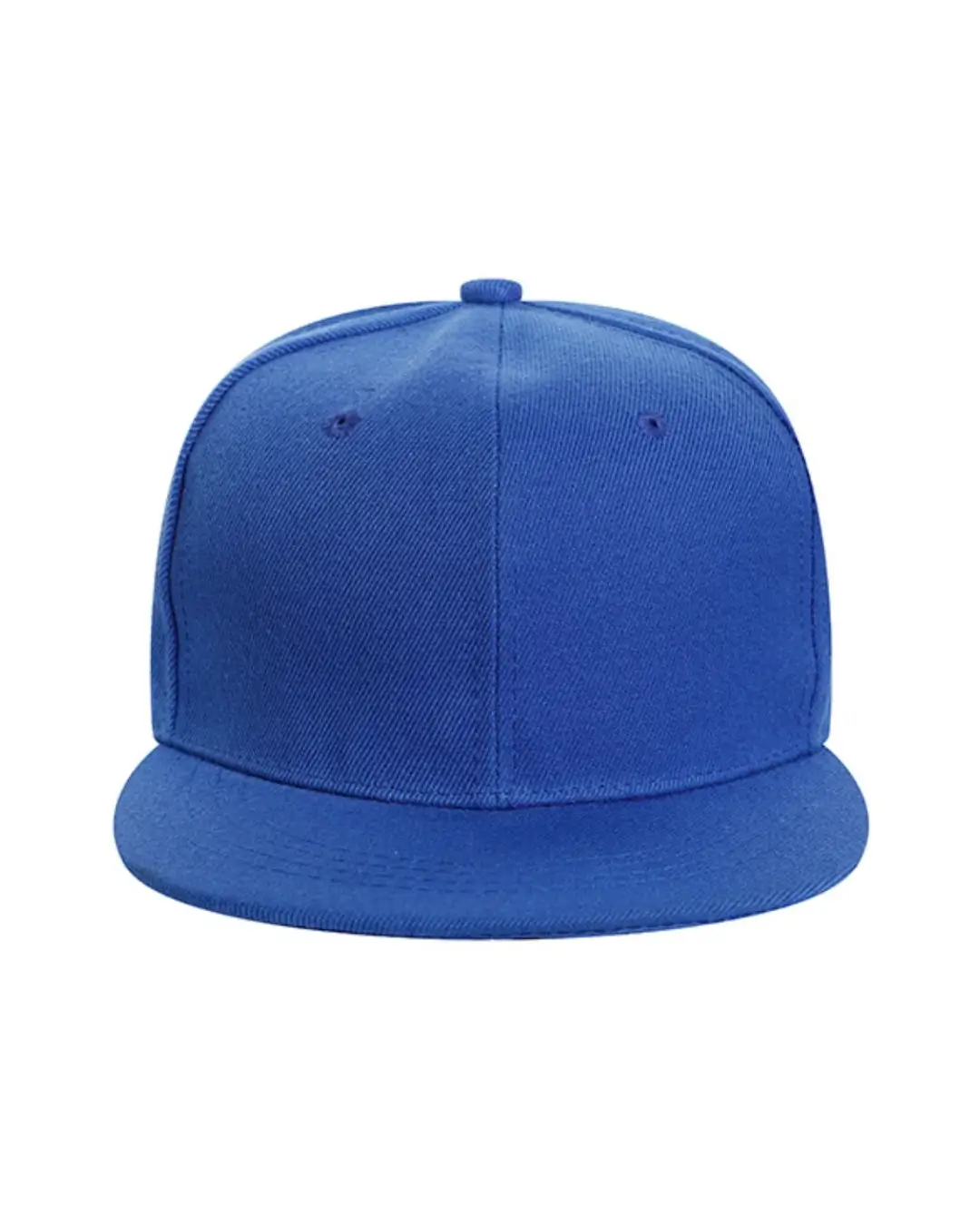 Custom flat bill hats in Royal Blue