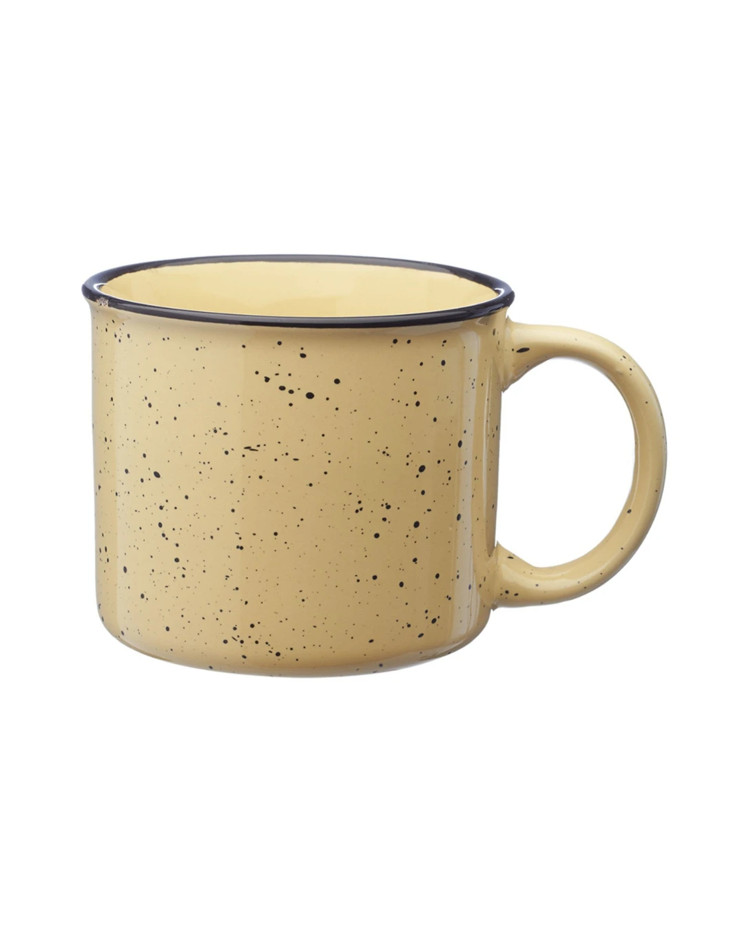 Custom speckled campfire camp mug in Almond by Brandevois