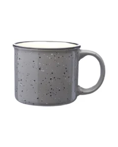 Custom speckled campfire camp mug in Gray by Brandevois