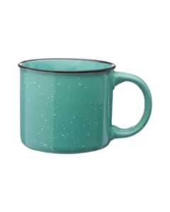 Custom speckled campfire camp mug in Mint by Brandevois