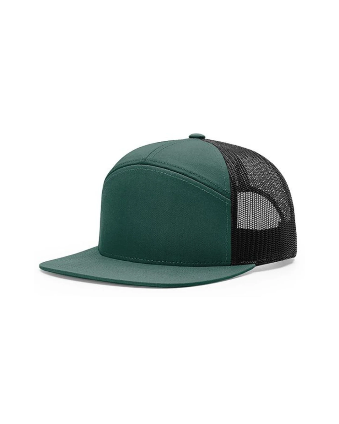 Custom trucker hats in Green Black