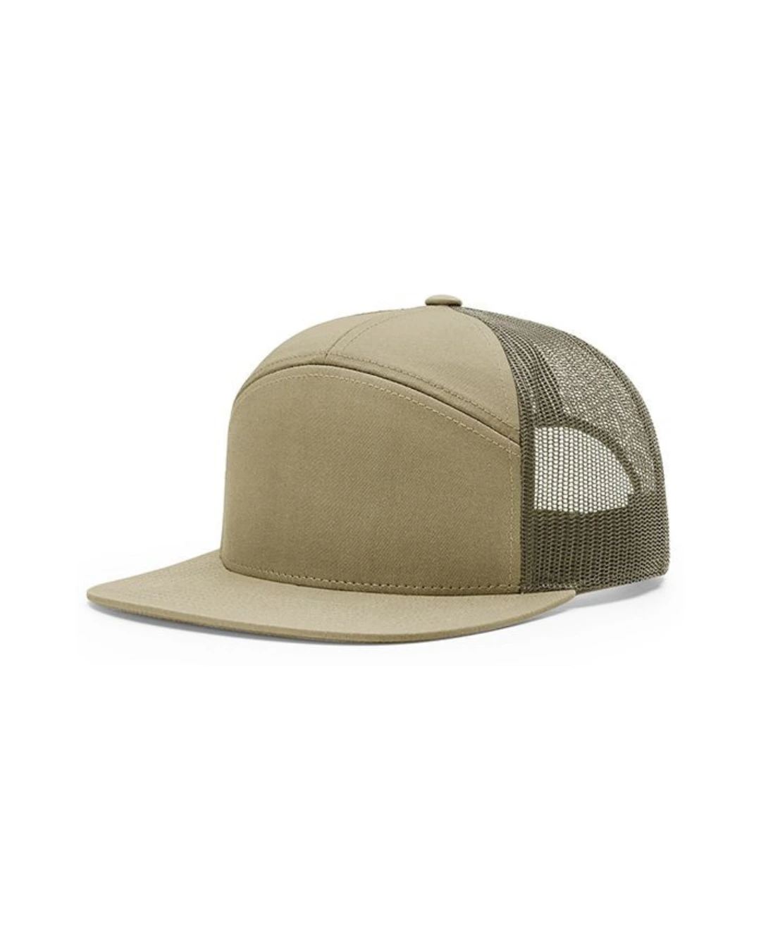 Custom trucker hats in Khaki Olive