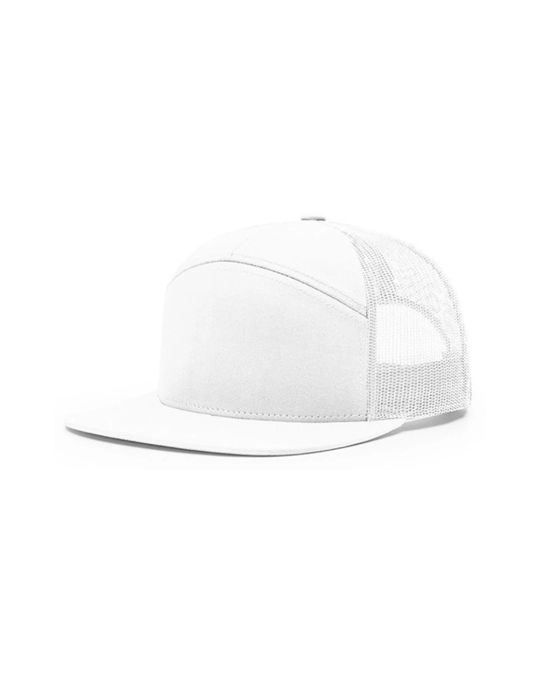 Custom trucker hats in White
