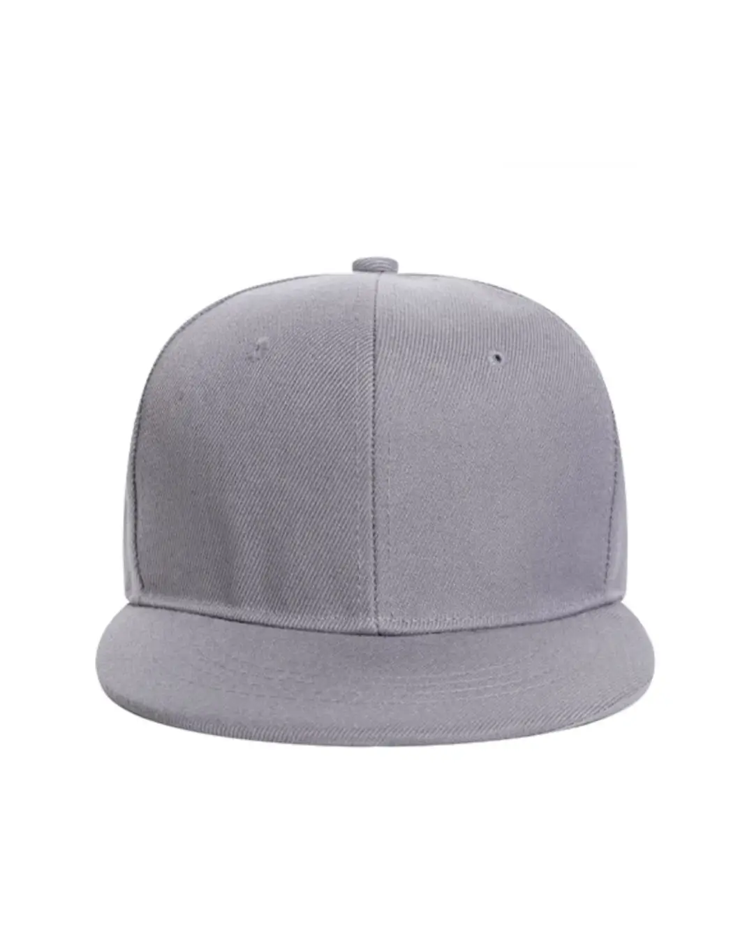 Custom flat bill hats in Light Gray
