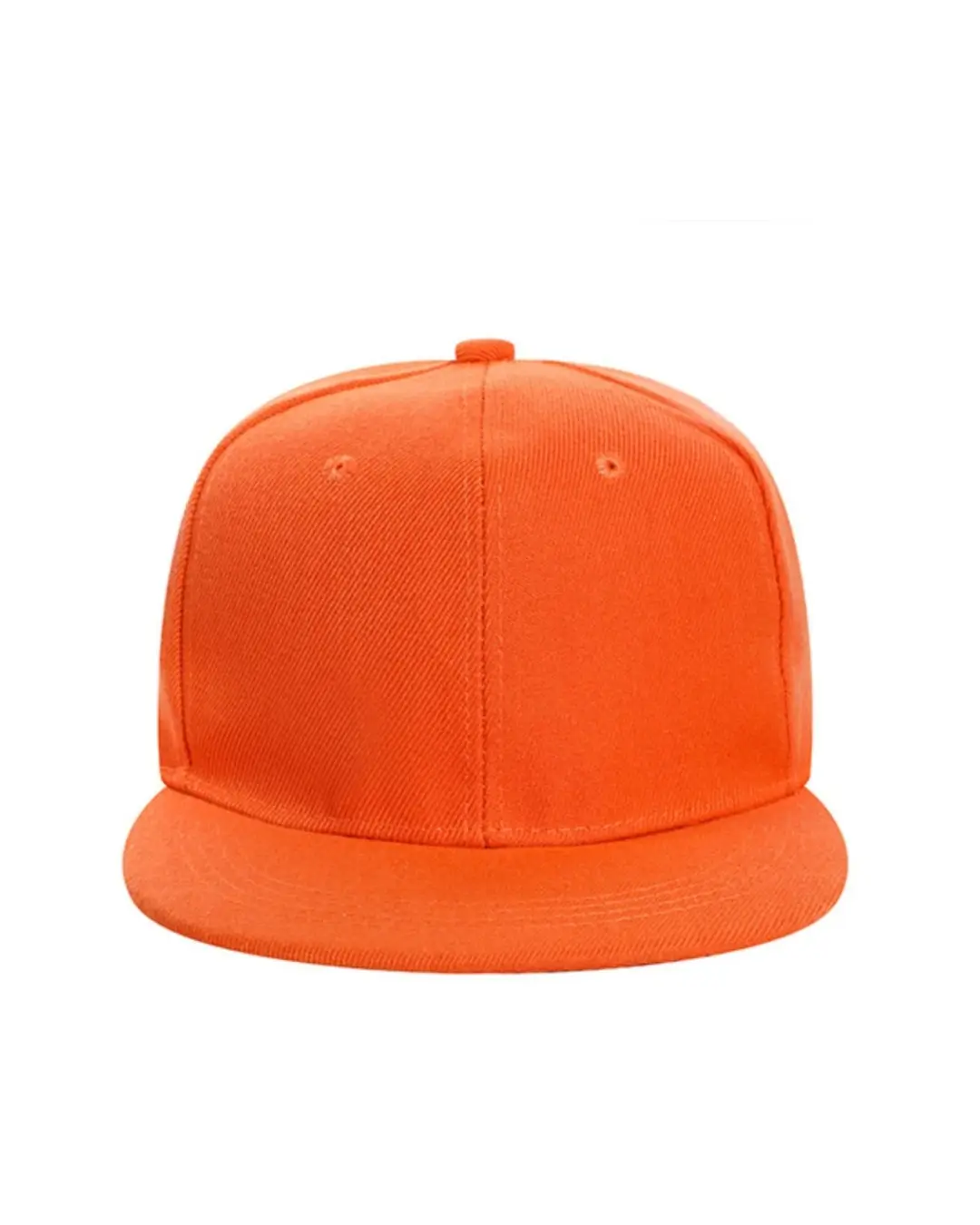 Custom flat bill hats in Orange