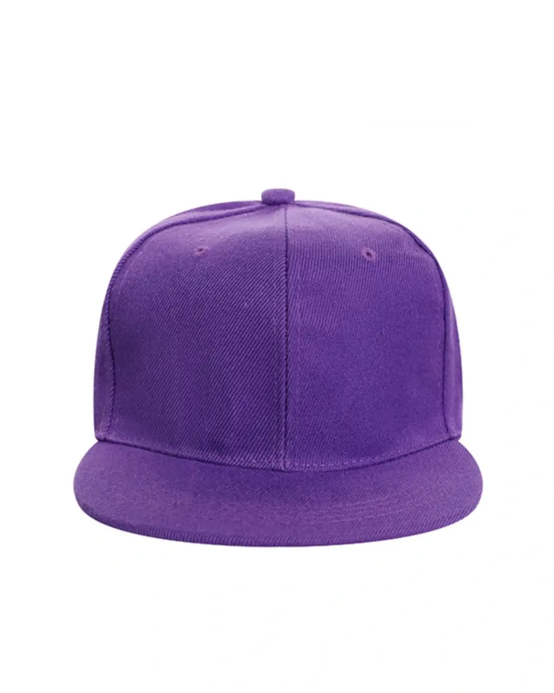 Custom flat bill hats in Purple
