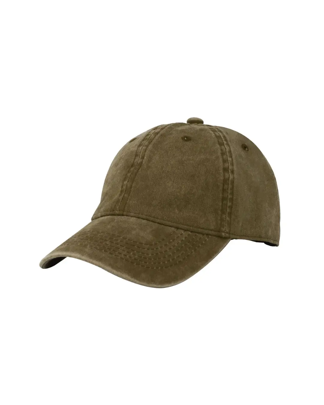 Custom pigment-dyed dad cap in KGKVJ OYJXV_brown by Brandevois
