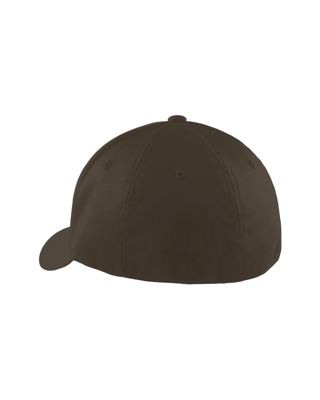 Custom fitted hats in Brown, back